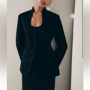 NWT lime (Russian designer) Black Tailored Women's Blazer Jacket